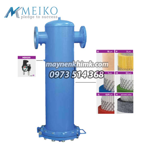 Lọc Đường Ống Omega Air 25 bar
