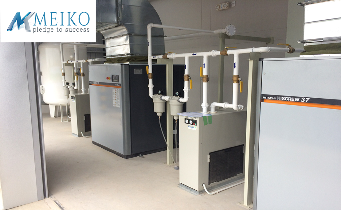 Máy Nén Khí Trục Vít Hitachi 37Kw